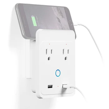 

power multiple socket hidden kitchen table pop up electrical socket alexa usb wall socket smart 220v US Voice Control power