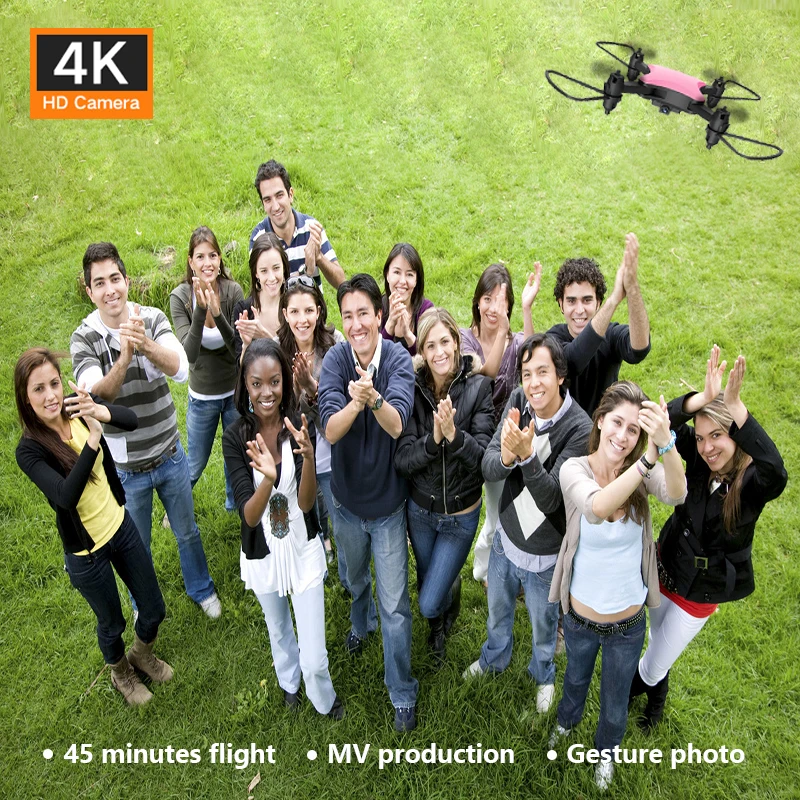 Smart Mini Drone KY902S With HD 4K 720P Camera Voice control Quadrocopter Toys RC Foldable Quadcopter Dron 4K aerial photography