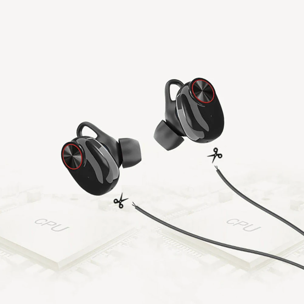 TWS беспроводные наушники Bluetooth 4,2 HD стерео спортивные водонепроницаемые стерео музыкальные наушники с шумоподавлением игровая гарнитура