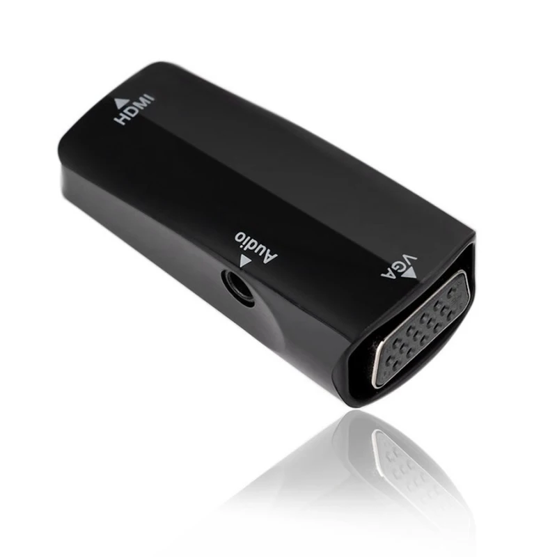 

HDMI Female to VGA Female Converter Adapter 3.5mm Audio for PC TV Projector