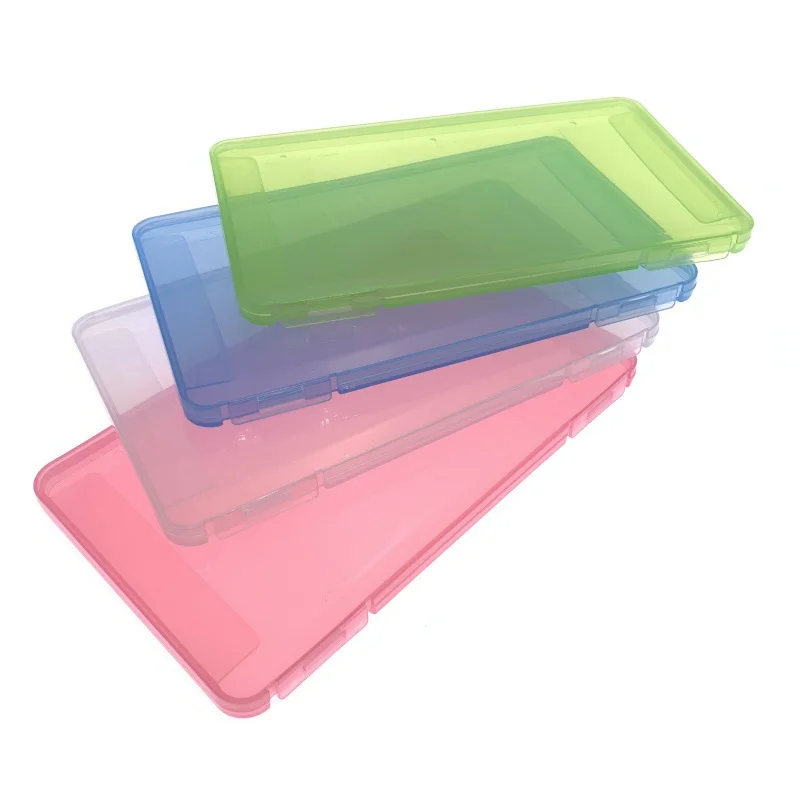 

100pcs/lot 4 Colors Transparent Portable Face Masks Storage Box Moisture-Proof Cover Holder Mask Storage Seal Box