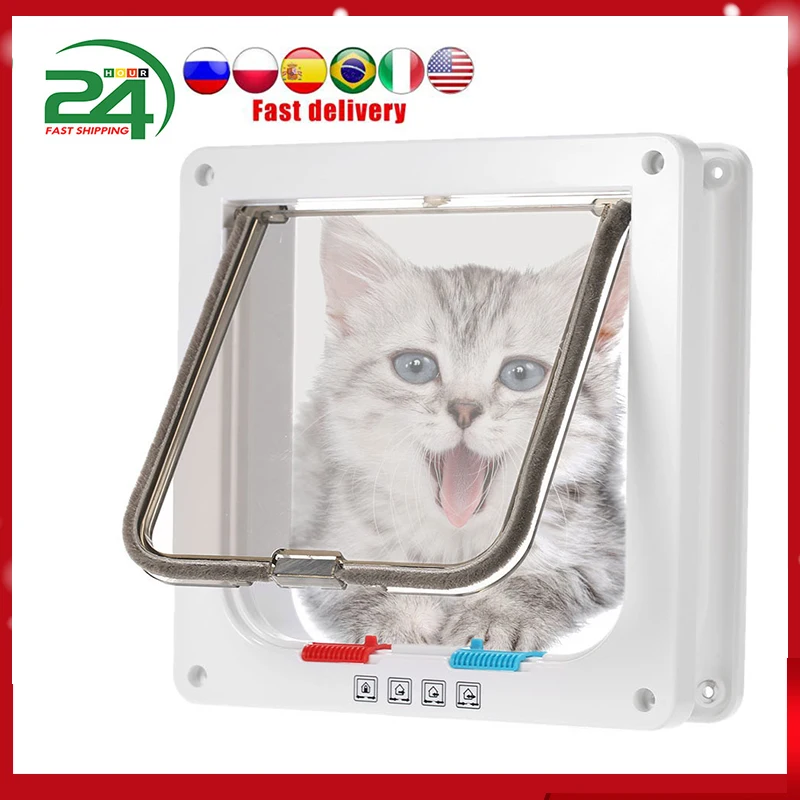 Gate-Door Security Pets Dogs Animal Small Plastic for Pets-Supplies 4-Way Puppy-Cats