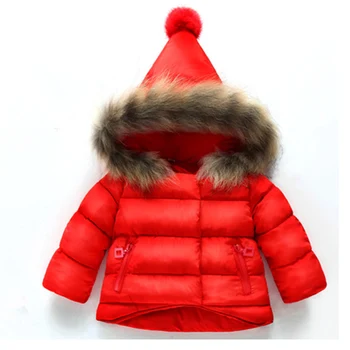 

Baby Kids Girls Jacket 2020 Autumn Winter Jacket For Girls Coat Warm Fur collar Hooded Outerwear Children Clothes Toddler Coats