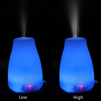 

2368YK 110V 200ML RGB Aroma Diffuser with White Controller US Plug BJStore