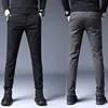 2022 New Men's Pants Slim Casual Pants Full Length Fashion Business Stretch Trousers Male Brand Pants Black Blue Pantalones ► Photo 2/6