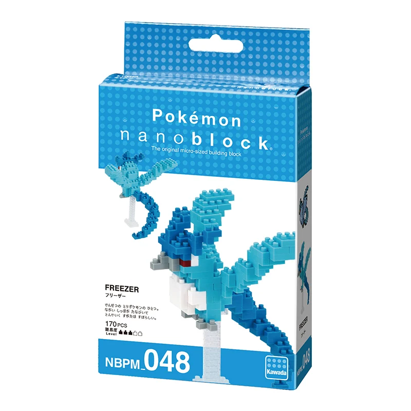 Nanoblock Покемон Пикачу NBPM_048 морозильник 170 шт Аниме Мультфильм алмаз мини микро блоки строительные блоки кирпичи игрушки игры