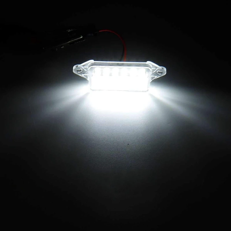 2 шт. безотказные светодиодные лампы для номерного знака 18Smd белый светодиодный светильник для номерного знака для Mitsubishi Lancer X Evo 2003