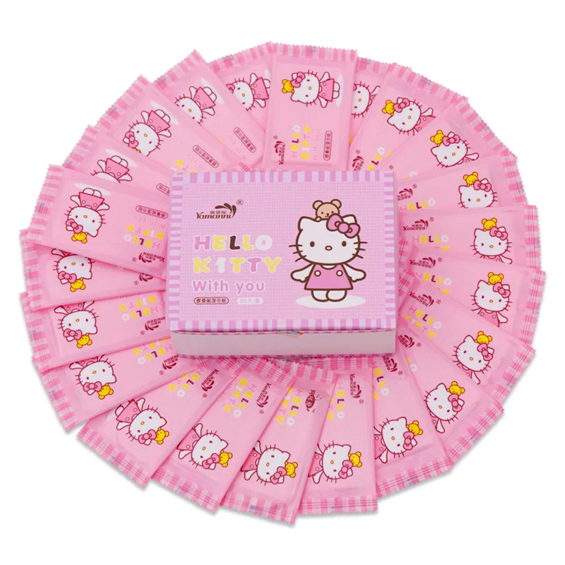 

50 PCs Individual Package ya man ni Kitty Wipe Baby Wet Wipes Adult Disposable Wipes Wholesale