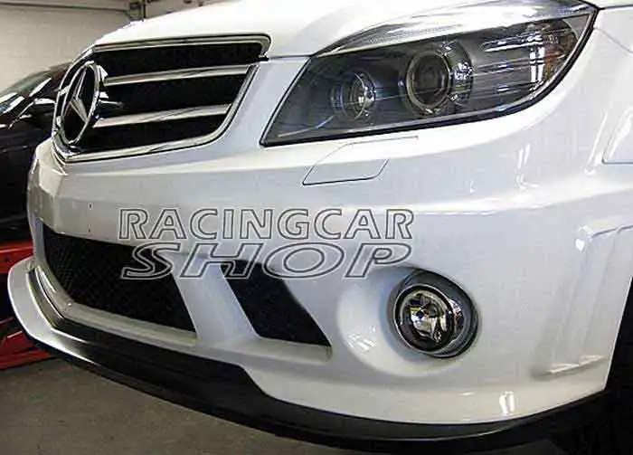 Окрашенный АК стиль передний спойлер сплиттер для BENZ W204 C-CLASS C63 - Цена: 