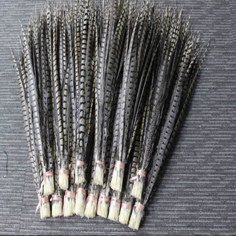 Оптовая продажа 10 шт./лот натуральный Алмазный фазан перо фазана s 60-100 см 23-40