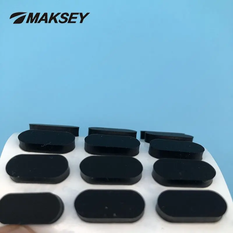 MAKSEY резиновые накладки для мебели, амортизирующие силиконовые резиновые защитные ножки, 3M, липкие, ширина 6 мм, нейлоновая пластина для шкафа, противоскользящие