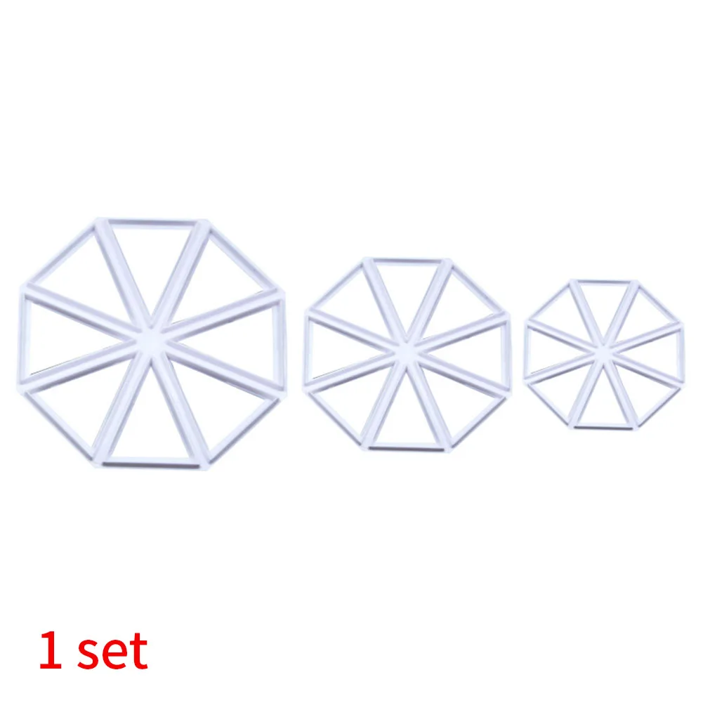 

3pcs Cookie Cutter Mold Chocolate Decorating Kitchen Reusable Triangle Fondant DIY Tool Home Restaurant Non Toxic Easy Clean
