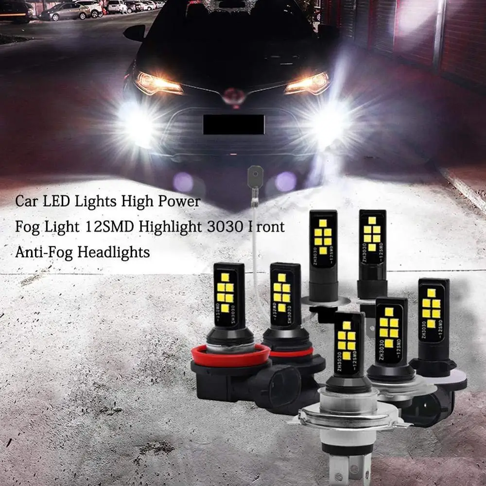 12v 24v H1 h3 led bulb fog lamp dlr conversion 12smd 3030 2000 lm 6000k white Blanc pure ess t | Автомобили и мотоциклы