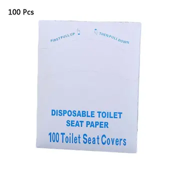 

100Pcs Disposable Toilet Seat Cover Flushable Paper Potty Shield for Kids Adults