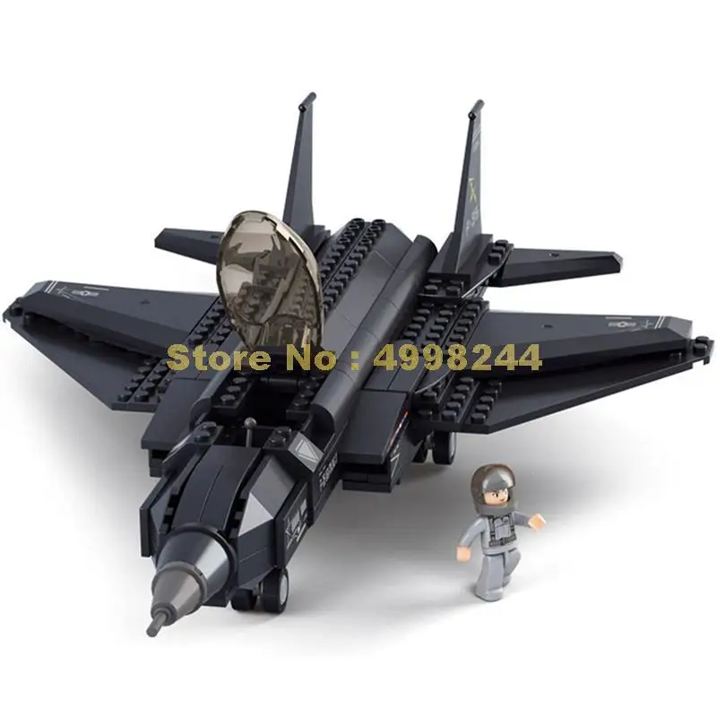 Sluban 252 шт. войны Военный корабль истребитель f 35 lightning Строительные блоки