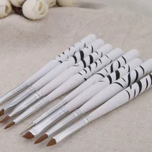 Маникюрная щетка набор Leopord узор маленький направляющий шток 8 монтируемый флуоресцентный маркер Маникюр флуоресцентный маркер бриллиант ручка diao hua bi