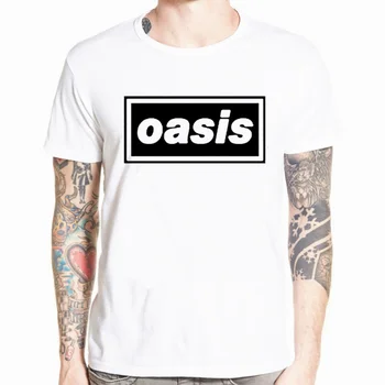 

Fashion Oasis Band Print Tshirt New Men Short Sleeve O Neck Rock Men Tee Shirt Casual Men Top Tee Hip Hop Streetwear