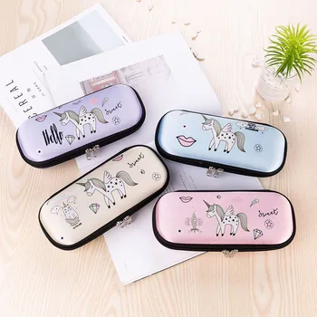 

1PCS Pencil Case Estuche Escolar Kalem Kutusu Etui Pencilcase Box Lapices Cartucheras Para Lapices Unicorn School Pencil Bag