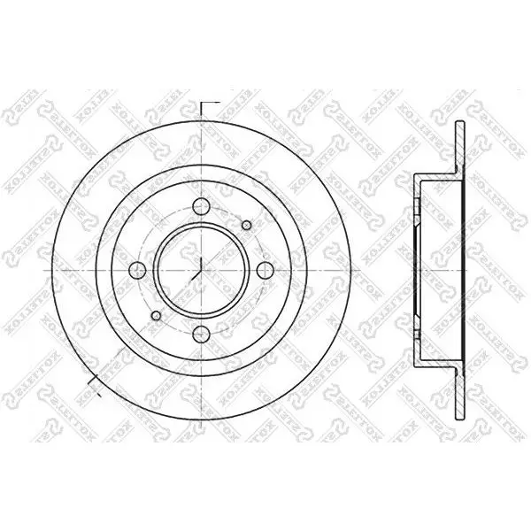 Диск тормозной задний Nissan Almera/Sunny all 90 STELLOX 6020-22