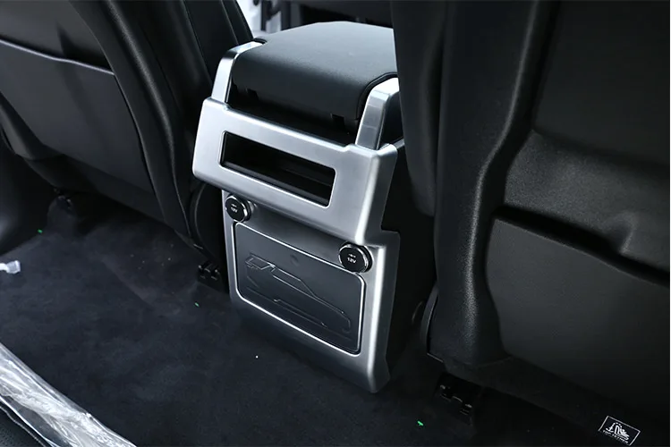 Для Land rover Discovery 5 LR5 L462 ABS матовый внутренний задний ряд кондиционер вентиляционная рамка накладка автомобильные аксессуары