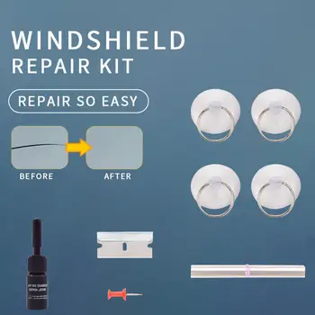 

Auto Glass Repair Kit Auto Glass Repair Fluid Windshield Crack Repair Kit Repair Short Cracks Long Cracks