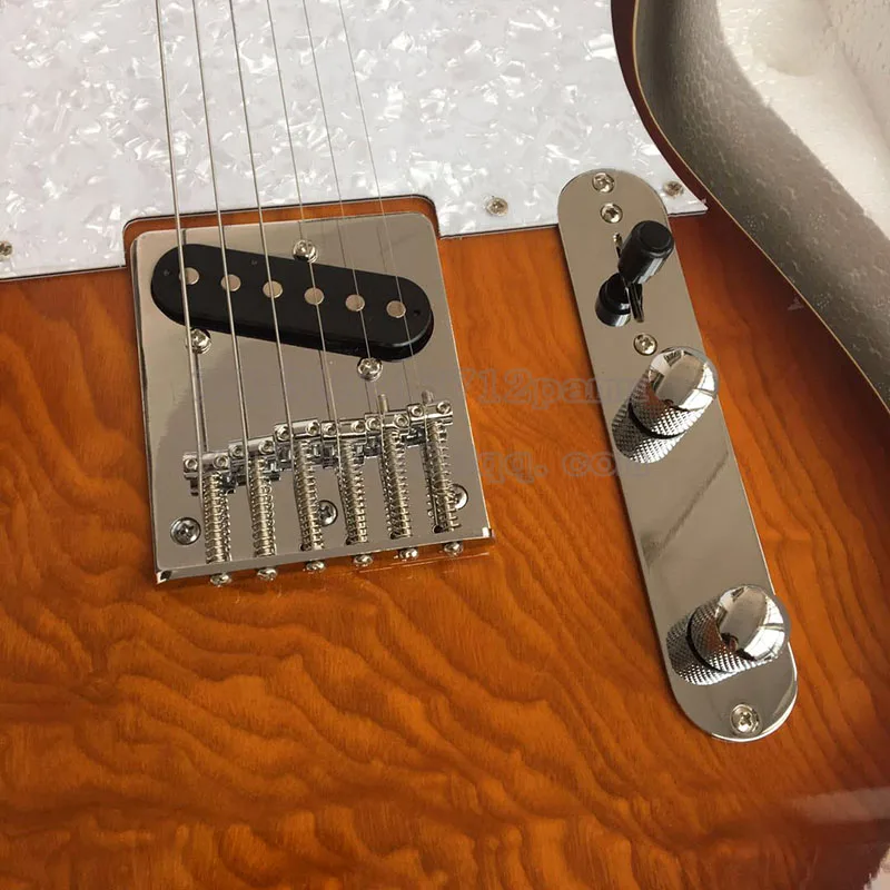 Совершенно стандарт электрогитары Клен гриф Custom Shop Sunburst музыкальный инструмент гитара, Канада гайка, Италия галлиструны