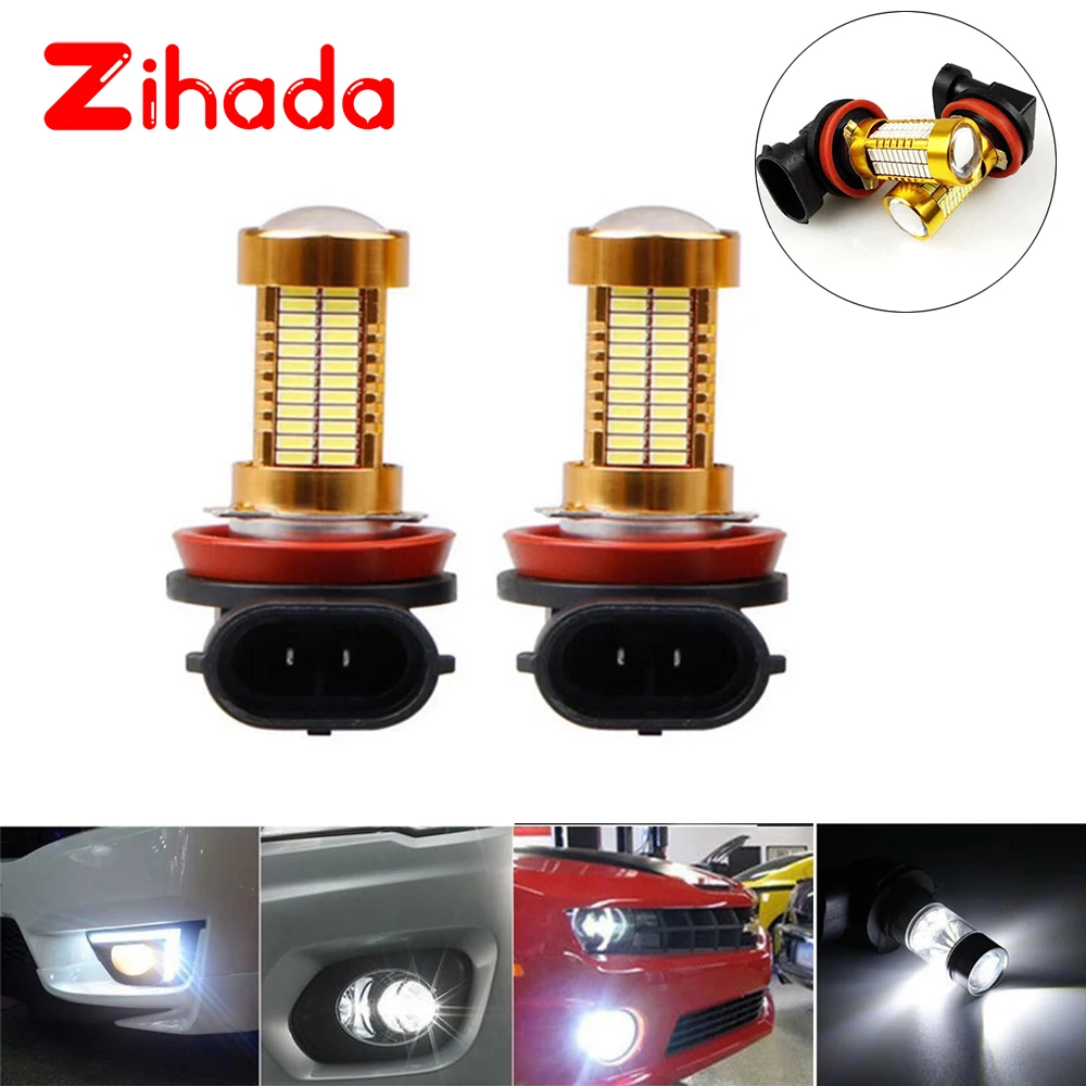 2X H11 H8 LED Fog Light Conversion Kit Bulbs High Power Headlight Car Light White / Blue / Red / Yellow / Ice Blue / Green high quality electrocar autobike p15d led light motorcycle headlight h6m dc12 80v p15d led moto high low beam led bulbs 5pcs lot