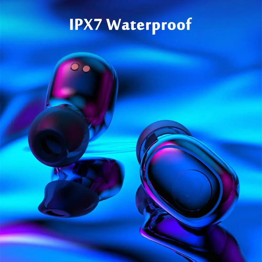 

Mini TWS Bluetooth 5.0 Headset Stereo Wireless Earbuds Headphones Earphones IPX7