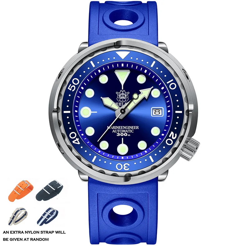 STEELDIVE Mens Diver Watches Tuna Automatic Watches 300m Waterproof Mechanical Wristwatch Luminous Ceramic Bezel Sapphire NH35