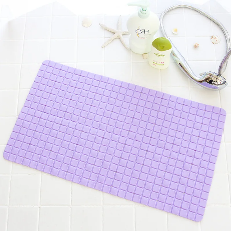 Purple Нескользящий коврик для ванной комнаты безопасный коврик для ванной ПВХ плед коврик в ванную Декорации для дома - Цвет: Purple