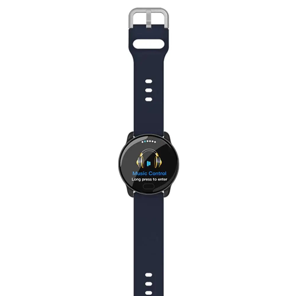 K9 Смарт-часы 1,3 дюймов полный сенсорный экран 2,5 D смарт-браслет монитор сердечного ритма наручные часы IP68 Водонепроницаемые часы - Цвет: Blue