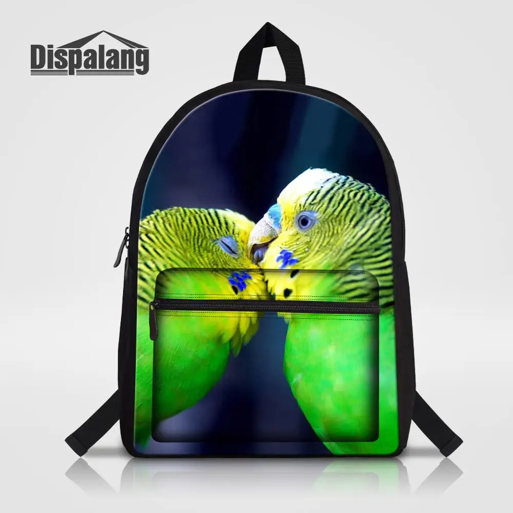 Backpack10 Красочный рюкзак для ноутбука с попугаем и птицей для девочек-подростков, школьные сумки из парусины для мальчиков и девочек, модный детский рюкзак высокого качества - Цвет: Backpack10