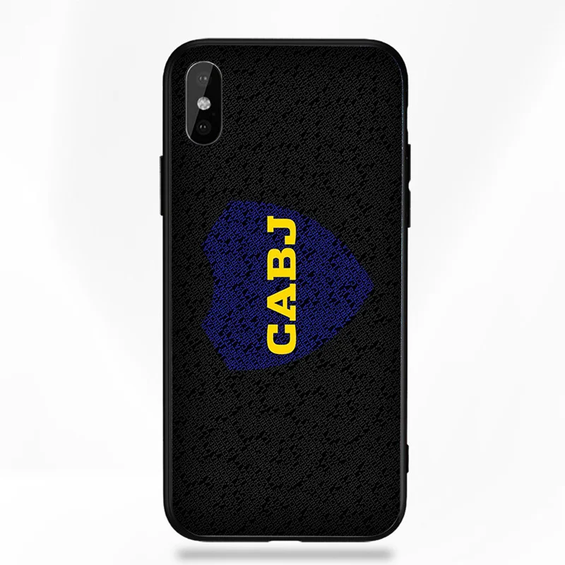 Чехол для телефона для FC Boca Juniors iphone XR 11 Pro XS Max X 5 5S черный DIY черный мягкий чехол для Salvio iphone SE 7 8 6 6S Plus 7Plus