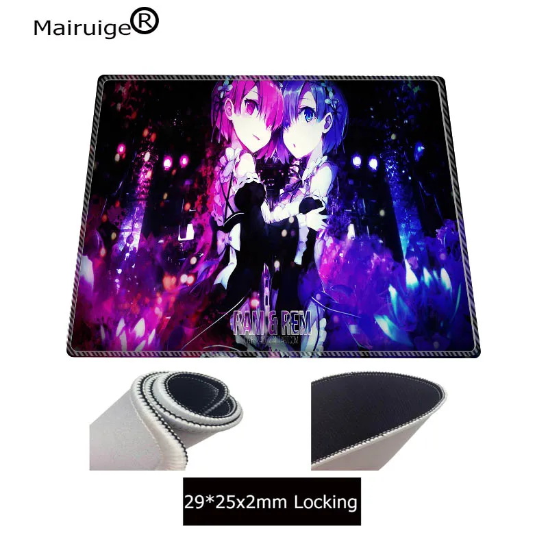 Mairuigea RE: ZERO Профессиональный игровой коврик для мыши большая резиновая клавиатура запирающийся край Настольный коврик скоростные коврики для мыши для ПК ноутбука