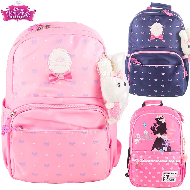 

2019 Disney New Style Schoolbag for Elementary School Students Women's 1-3-6 Grade Children Burden Relieving Breathable Wear Bac