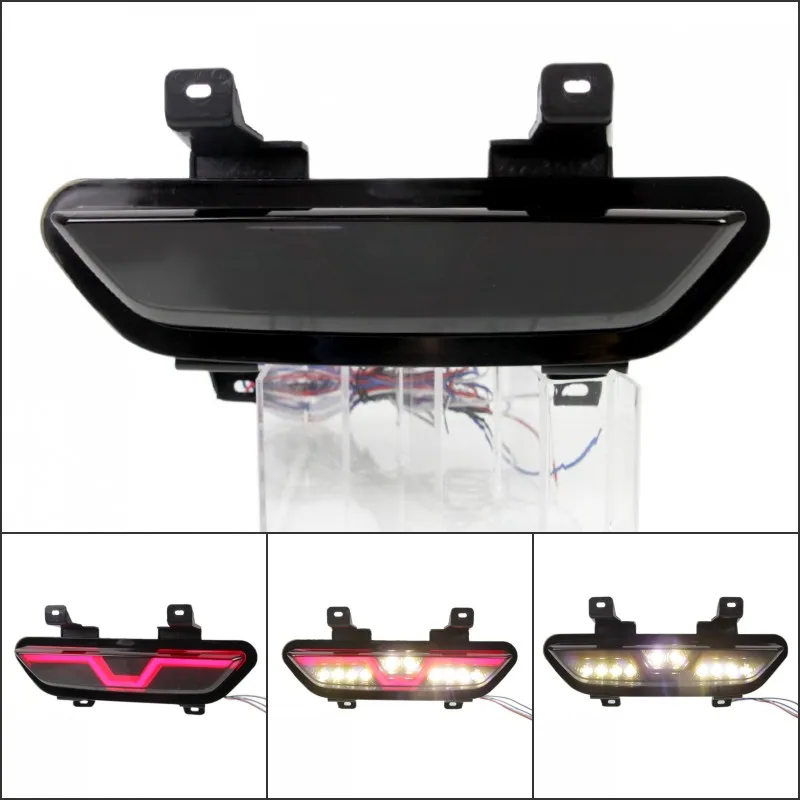 

Car LED Rear Fog lamp Reverse Brake Tail Light Assembly Multi-Functions For Ford Mustang 2017 2018