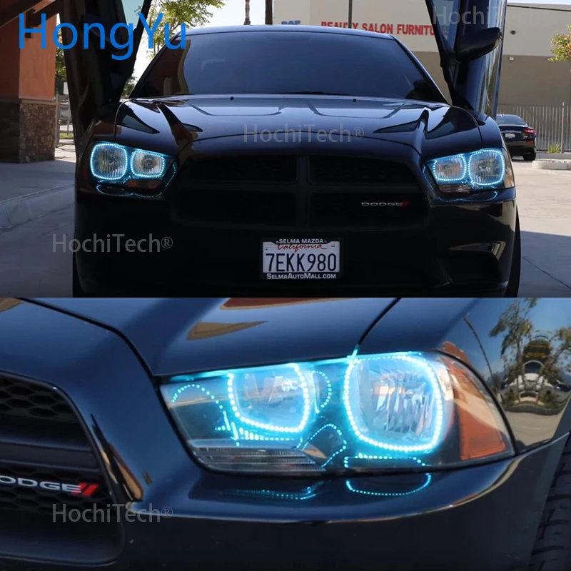 Авто Halo кольца хлопок огни Светодиодный Ангельские Глазки RGB автомобильный