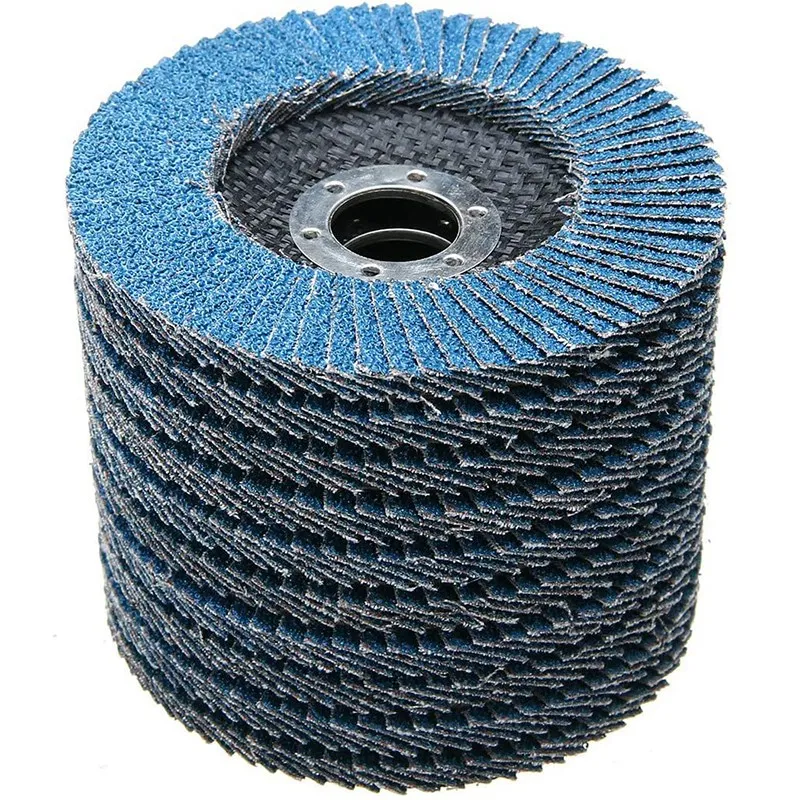 10Pcs Flap Discs Fan Discs Sanding Sheets Abrasive Flap Discs Grit 60 Flap Abrasive Mop Discs