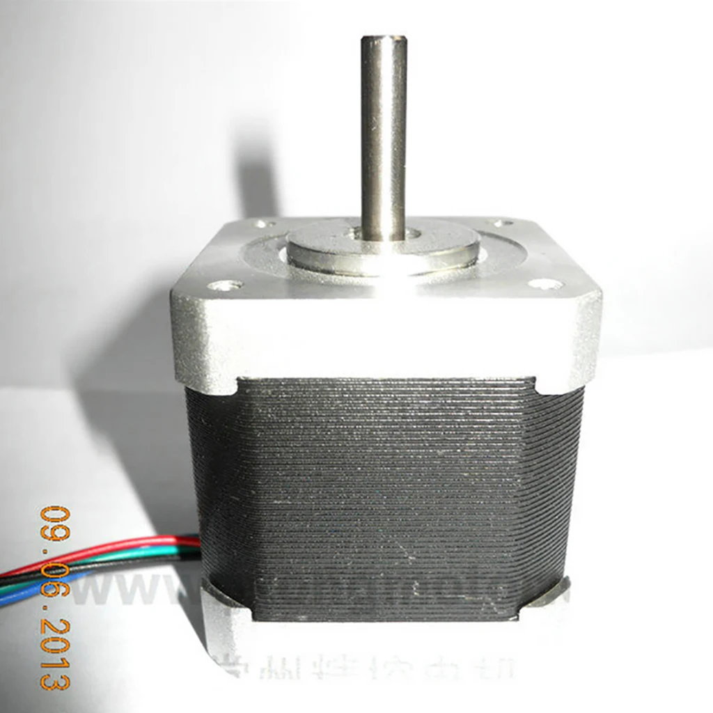42mm Two phase Stepper Stepping Motor, 24V/1.7A 1500 RPM, 1.8 Degree Step Angle with 4 Lead for Nema17 3D Printer, CNC