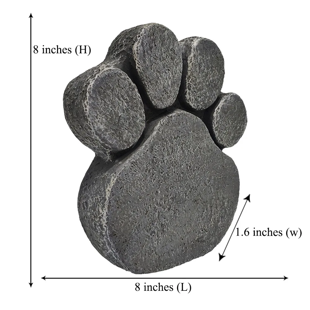 Personalized Pet Dog Memorial Stones-Dog Paw Prints Pet Grave Markers-Sympathy Gift for Loss of Pet-Engraved Any Message