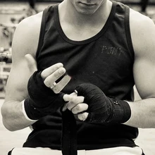 Хлопковые боксерские ручные обертывания, боксерские повязки на запястье, защитные повязки на запястье для мужчин и женщин, спортивные принадлежности