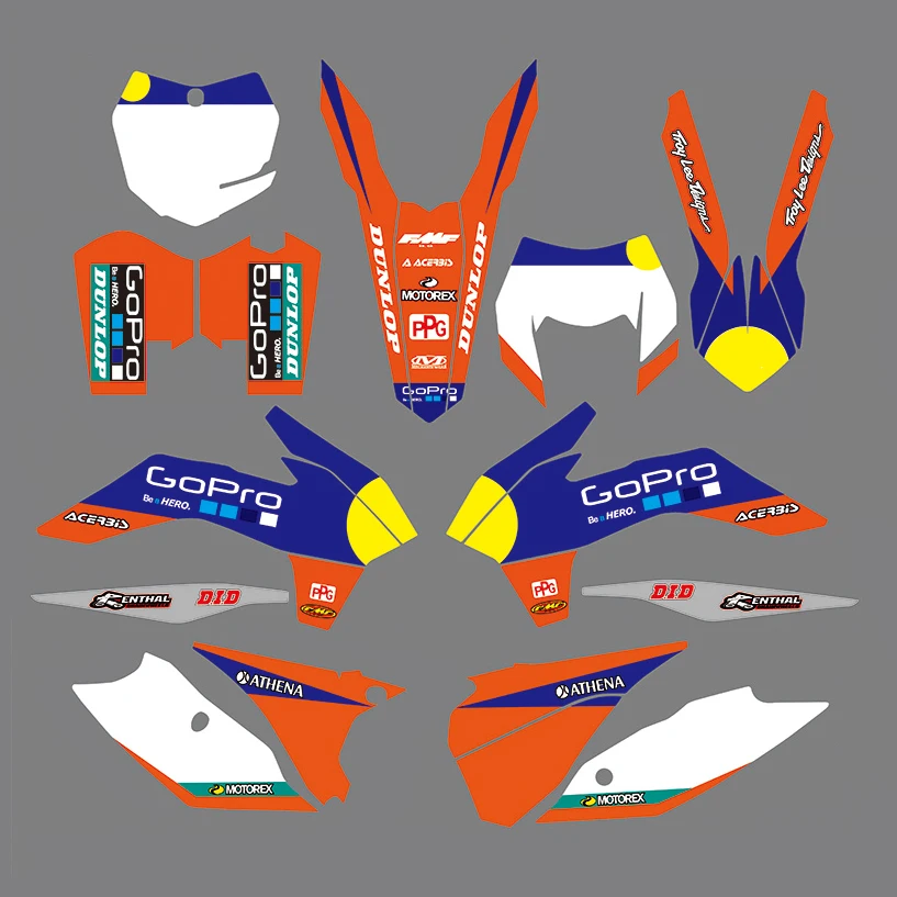 Для KTM SX EXC XCF XCW 125 150 200 250 300 350 400 450 525 2014 2015 2016 XC-F XC-W на заказ футбольной команды
