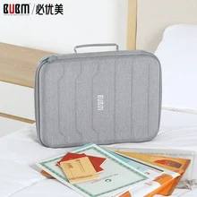 BUBM сумка для цифровой аксессуары, органайзер для путешествий, сумка для USB кабеля для передачи данных для телефона провода power bank чехол для хранения двойные слои