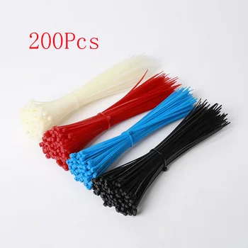

200Pcs Hobbygo Self-locking Nylon Cable Tie 4.0MM X 200MM FPV Flight Control Model RC Airplane Parts for Racing Quadcopter Drone