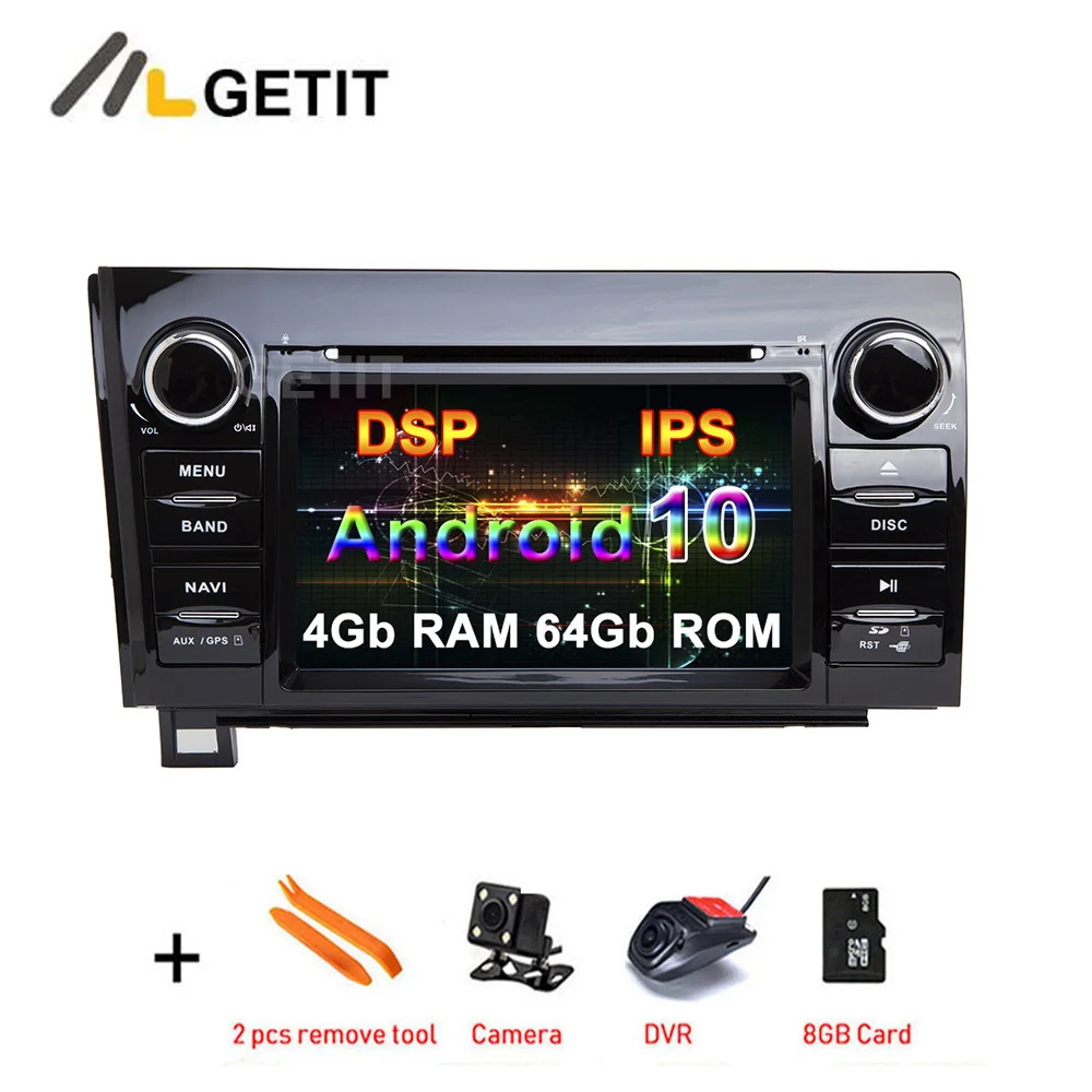 64G DSP Android 10 Автомобильный DVD стерео плеер GPS Радио для Toyota Tundra(2007-2013) Sequoia(2008-2015) |
