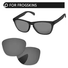Papaviva черные хромированные зеркальные поляризованные Сменные линзы для Frogskins OO9013 солнцезащитные очки оправа UVA и UVB Защита