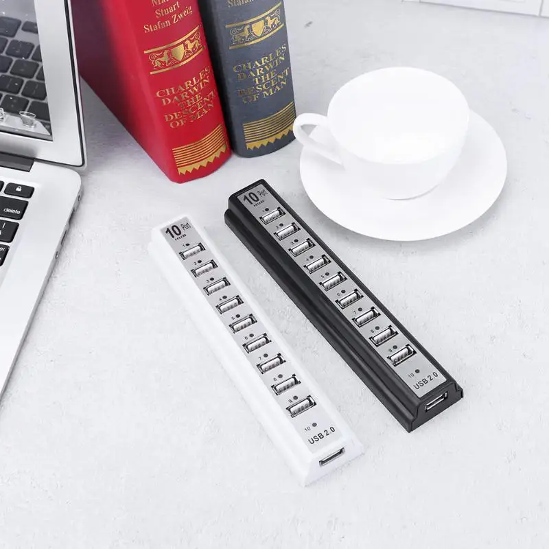 Portable Multi HUB Splitter 480Mbps High Speed 10 USB2.0 Ports Extender Adapter Hub EU for Computer Laptop | Компьютеры и офис