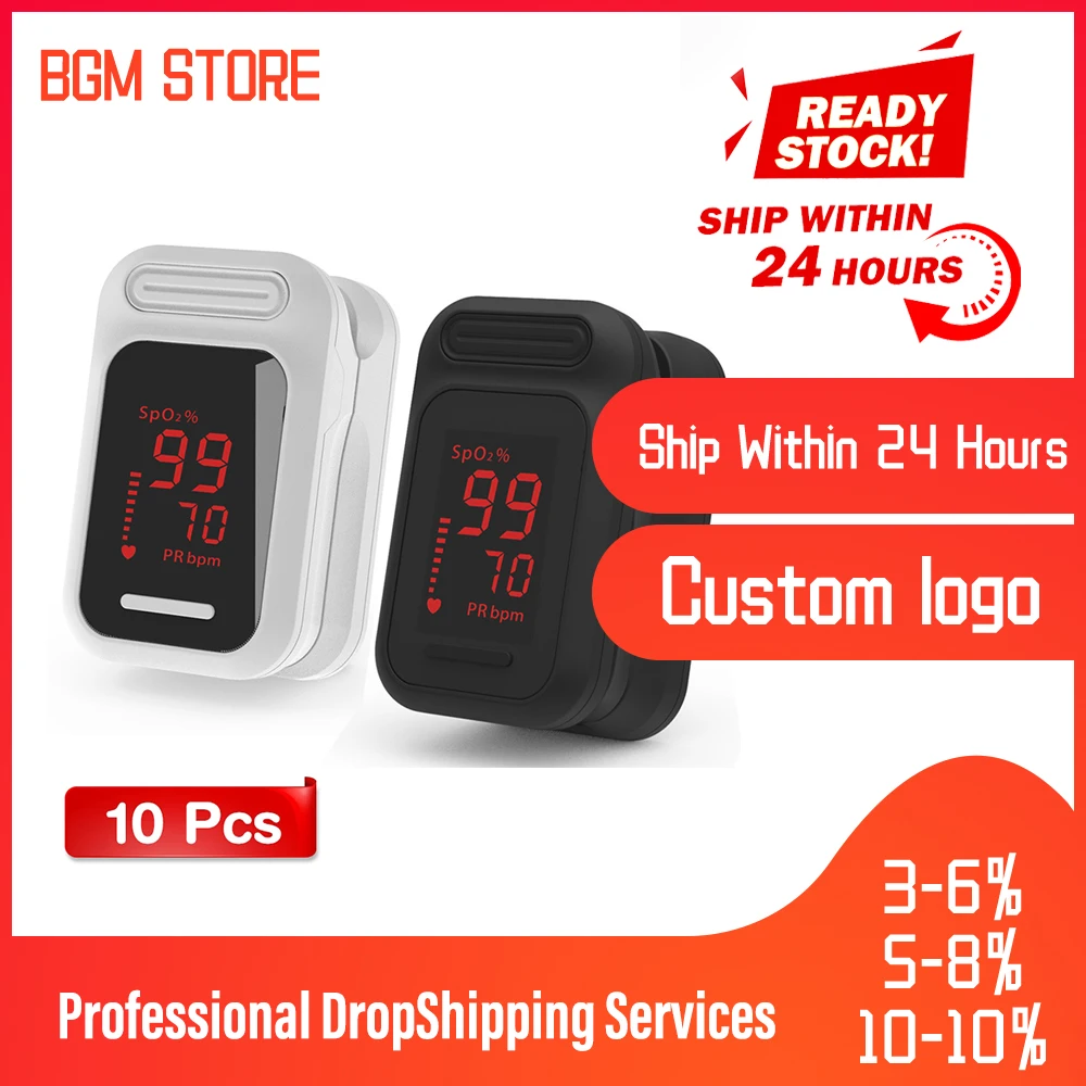 Yongrow Medical Wholes 10Pcs/Lot Pulse Oximeter Portable Finger LED Blood Oxygen Saturation Monitor |