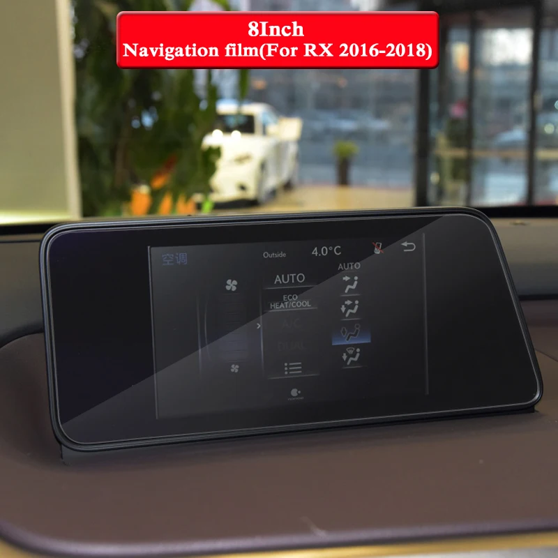 8/12. 3 дюйма для Lexus RX AL20-Н. В. Автомобильный Стайлинг gps навигационный экран стеклянная пленка приборная панель ТПУ дисплей пленка аксессуар