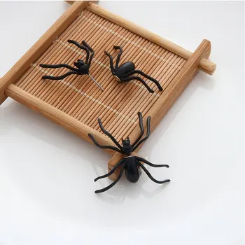 

2pcs/pair Spider Earrings 3D Double Sided Fashion Black Spider Earrings Pierced Earrings Ear Stud Halloween Jewelry